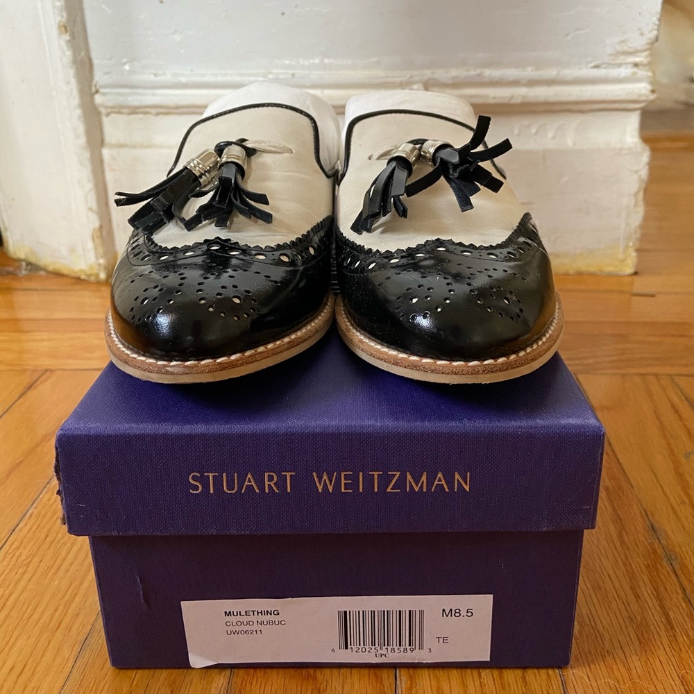 Stuart Weitzman Tassle Mules